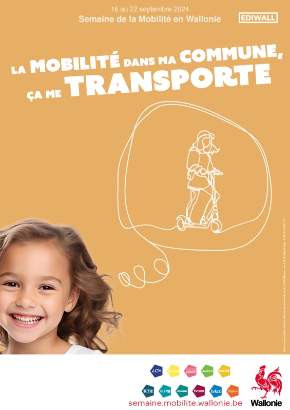 affiche semaine de la mobilité 2024 trottinette FR