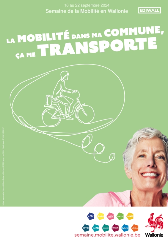 affiche semaine de la mobilité 2024 vélo FR