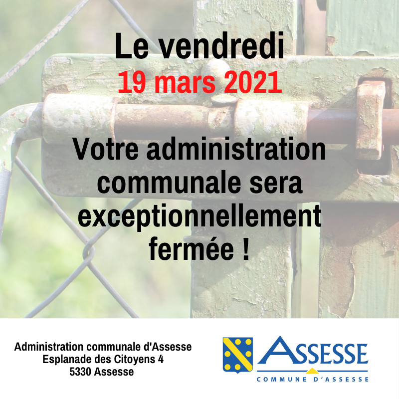 fermeture 19 mars
