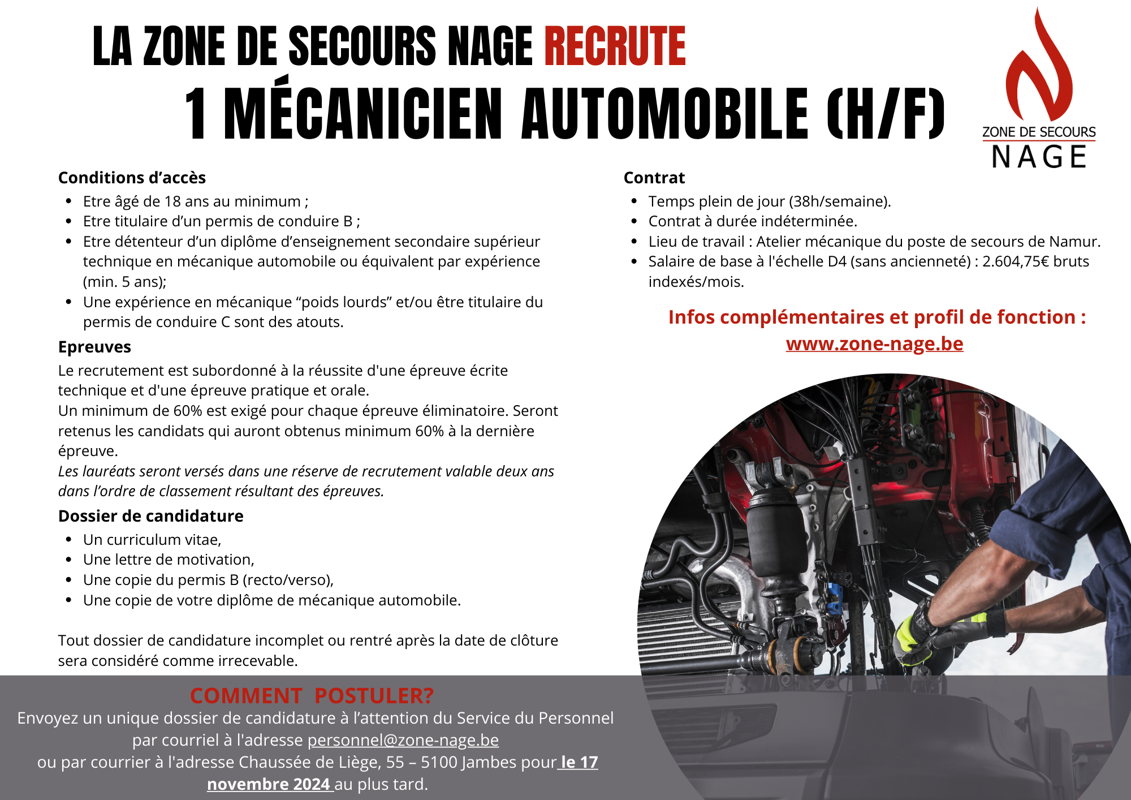 20241015 Offre d emploi ZS NAGE   Mécanicien