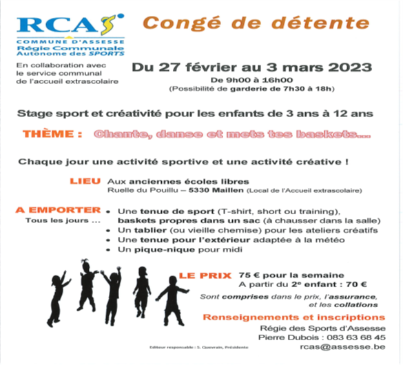 Stage RCAS détente 2023