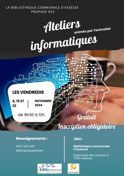 ateliers informatiques novembre 2024