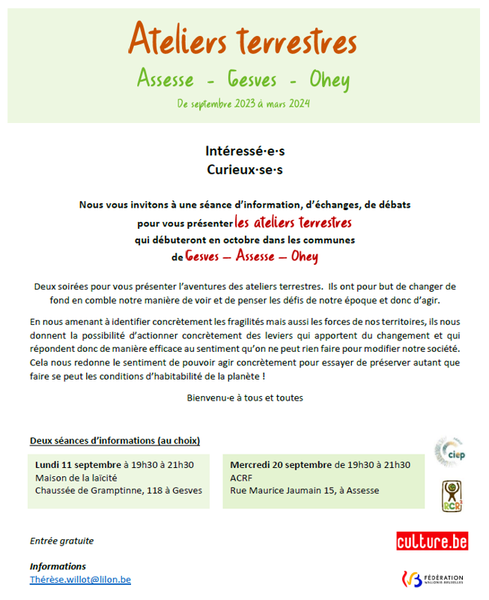 Ateliers Terrestres