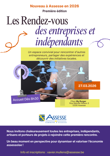 Purple and Yellow Modern Business Networking Event Virtual Invitation