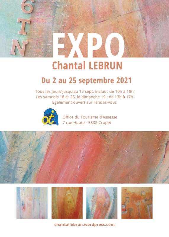 Affiche expo Crupet Chantal Lebrun   sept 2021   OT Assesse