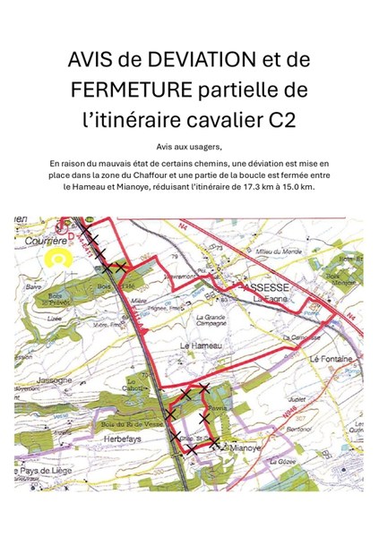 AVIS de DEVIATION et de FERMETURE partielle de l page 0001