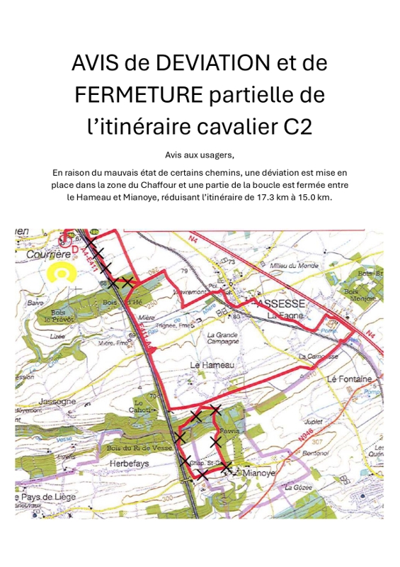 AVIS de DEVIATION et de FERMETURE partielle de l page 0001