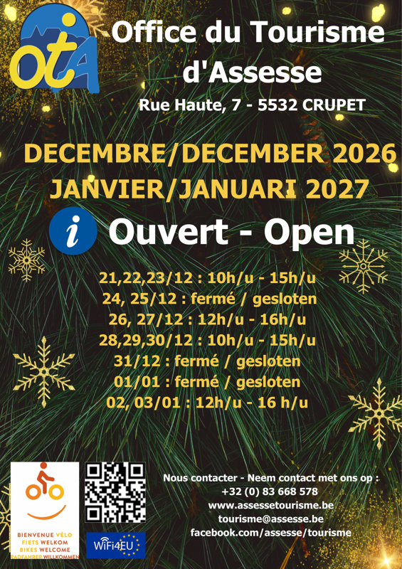 horaire dec janvier 2026