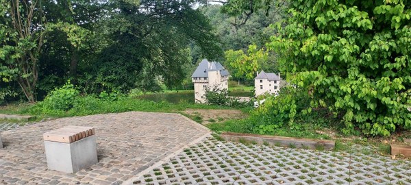 vue depuis l'aire de stationnement pour motorhomes